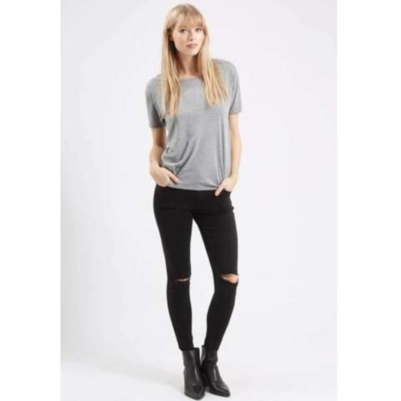 Topshop Denim - Topshop Moto Leigh Super Soft Ankle Grazer Jean